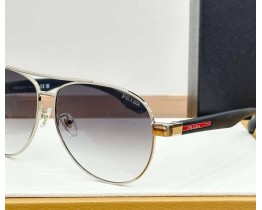 Чоловічі брендові сонцезахисні окуляри (56PS) silver Lux