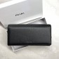 Жіночий брендовий шкіряний гаманець Pr (5242) black