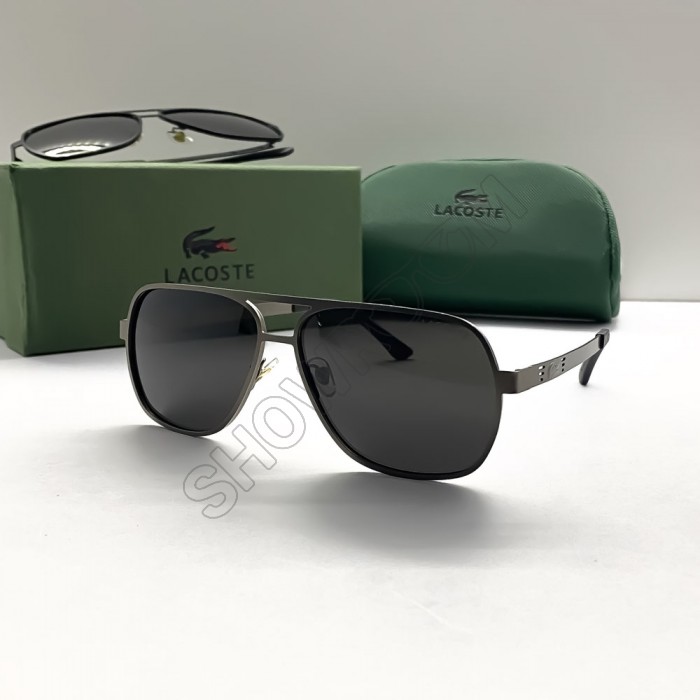 Мужские солнцезащитные очки Lacoste (561) polaroid серые