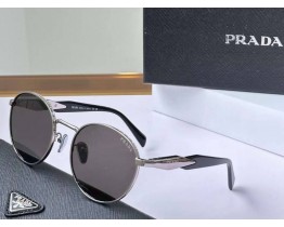 Круглі сонцезахисні окуляри PR (56ZS) silver Lux