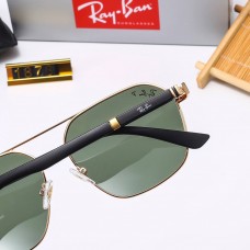 Брендовые солнцезащитные очки Ray Ban (58391) polaroid green