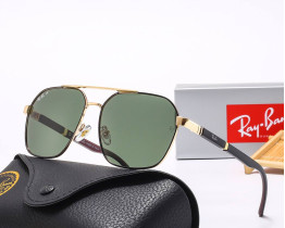 Брендовые солнцезащитные очки Ray Ban (58391) polaroid green