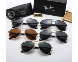 Солнцезащитные очки авиаторы Ray Ban 58517 polaroid silver 