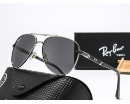 Солнцезащитные очки авиаторы Ray Ban 58517 polaroid silver 