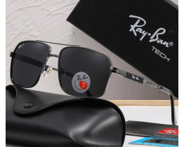 Солнцезащитные  брендовые очки Ray Ban (58548) polaroid silver