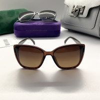 Cолнцезащитные женские очки с поляризцией Elegance (6007) brown