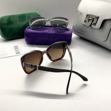 Cолнцезащитные женские очки с поляризцией Elegance (6007) brown