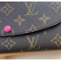  Жіночий шкіряний гаманець Louis Vuitton (60136) crimson Lux