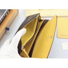  Жіночий шкіряний гаманець Louis Vuitton (60136) yellow Lux
