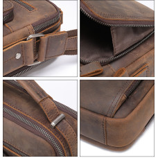 Чоловіча шкіряна барсетка, сумка на плече Wild Leather (6014) 