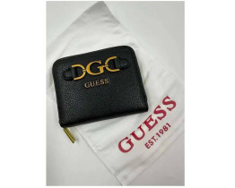 Невеликий жіночий чорний гаманець Guess (6051-1) 
