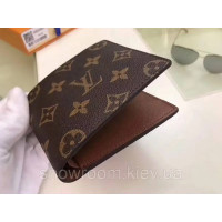 Чоловічий гаманець LV (60895-2) Lux подарункова упаковка
