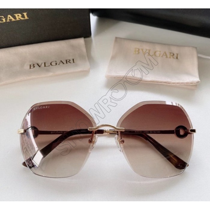 Женские брендовые солнцезащитные очки Bv (6151) brown Lux