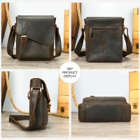 Чоловіча шкіряна барсетка з клапаном Wild Leather (6228) 
