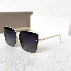Женские брендовые солнцезащитные очки с поляризацией (6299) белые