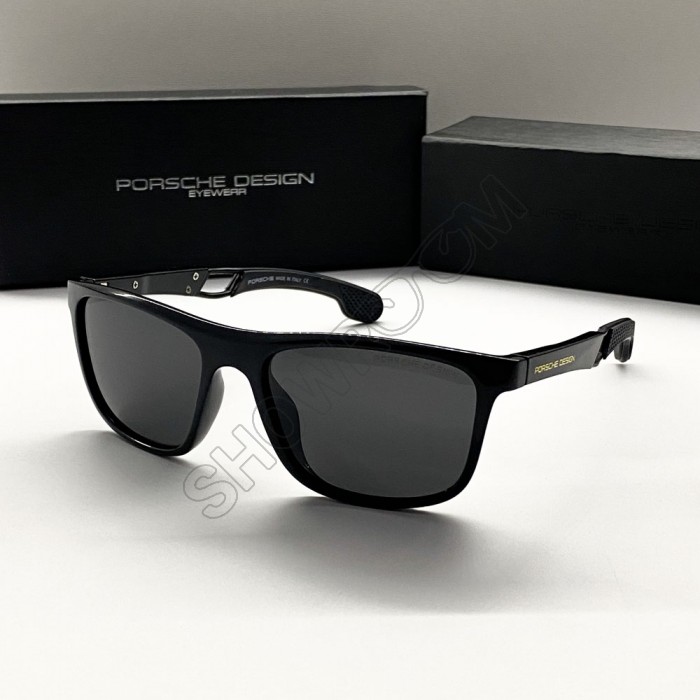 Мужские солнечные очки с поляризацией Porsche Design (6419) black