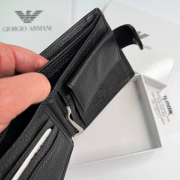 Шкіряний чоловічий затискач для грошей на кнопці GA (6603) leather