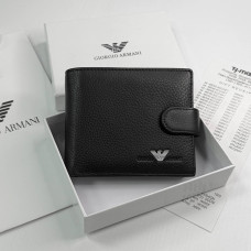 Мужской брендовый кошелек с монетницей Armani (6604) подарочная упаковка
