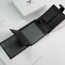 Мужской брендовый кошелек с монетницей Armani (6604) подарочная упаковка