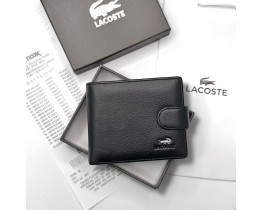 Мужской брендовый зажим для купюр из натуральной кожи (6603) Lacoste