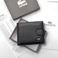 Кожаный мужской кошелек на застежке Lacoste (6608)