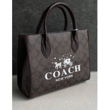 Коричневая женская сумка Coach (6612)