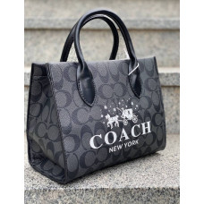 Серая женская сумка Coach (6612)