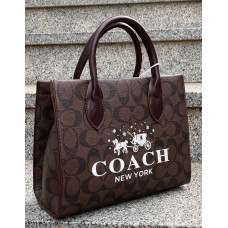 Коричневая женская сумка Coach (6612)