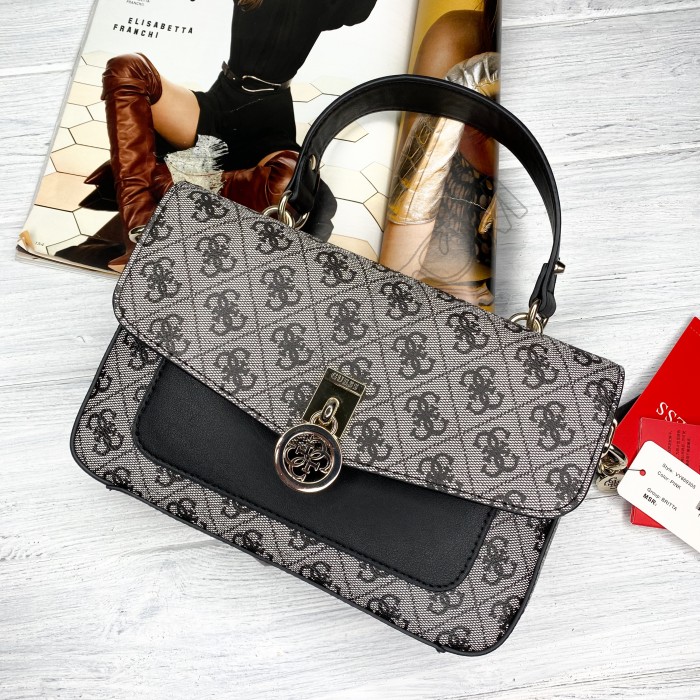 Женская стильная сумка на плечо Guess (6693) grey