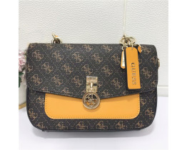 Женская стильная сумка на плечо Guess (6693) brown