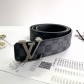  Мужской кожаный ремень брендовый (7010) Lux