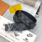  Мужской кожаный ремень брендовый (7010-2) Lux