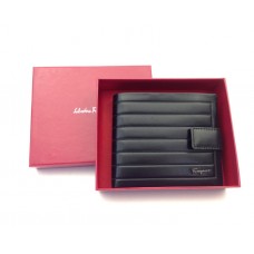  Чоловіче брендове портмоне на кнопці SF (7104) real leather
