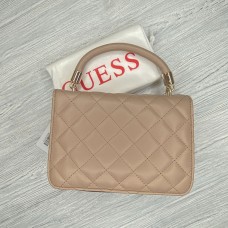 Невелика жіноча сумочка на плече Guess (7115) пудрова