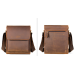 Шкіряна чоловіча сумка середніх розмірів Wild Leather (7433) brown