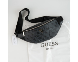 Жіноча сумка "бананка", слінг на груди і на пояс Guess (7518-1) grey