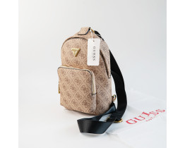 Брендовая сумка "бананка", слинг на грудь и на пояс Guess (7519) light brown
