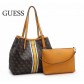 Женская сумка шоппер Guess (7542-1) brown