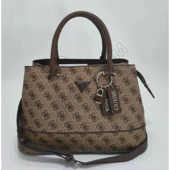 Женская удобная сумка Guess (758019) brown