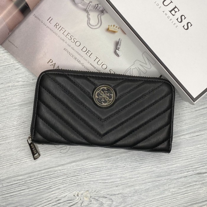 Женский брендовый кошелек Guess (7582) черный