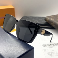 Солнцезащитные брендовые очки Lv (7686) черные