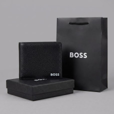  Шкіряний брендовий чоловічий гаманець Boss (7703-1)