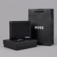 Кожаный брендовый мужской кошелек Boss (7703-1)