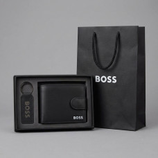 Чоловічий брендовий гаманець Boss (7704-2), подарункова упаковка