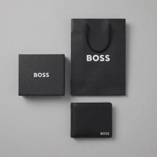 Чоловічий шкіряний брендовий гаманець Boss (7705-1)
