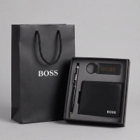Чоловіче портмоне Boss із натуральної шкіри (7705-3)