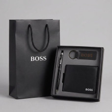 Чоловіче портмоне Boss із натуральної шкіри (7705-3)
