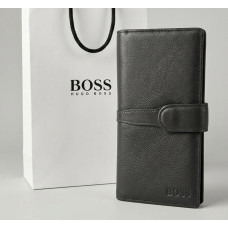 Длинный кожаный мужской кошелек Boss (7706)