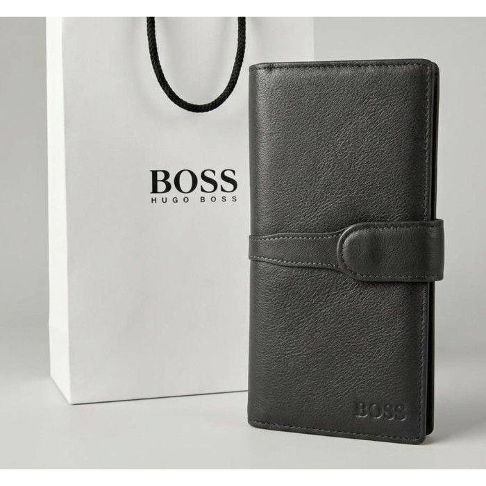 Длинный кожаный мужской кошелек Boss (7706) Длинный кожаный мужской кошелек Boss (7706)