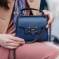 Женская сумочка на плечо Vera Pelle (7715) кожаная синяя
